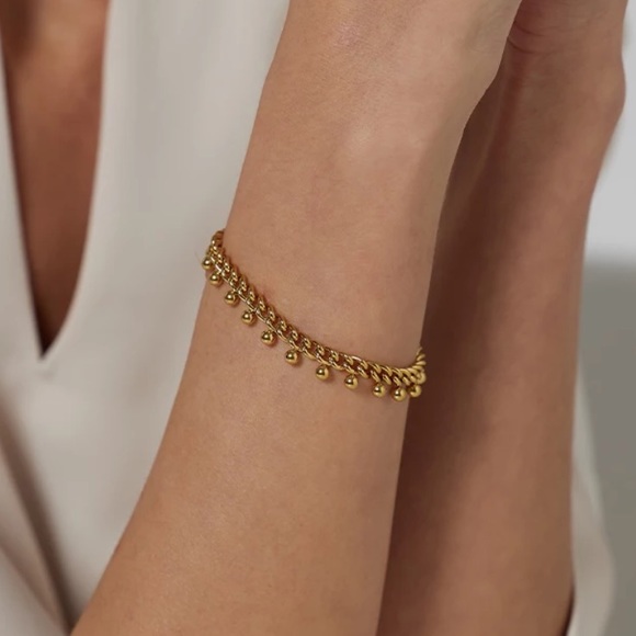 💛Gold plated bead bracelet - Picture 6 of 6